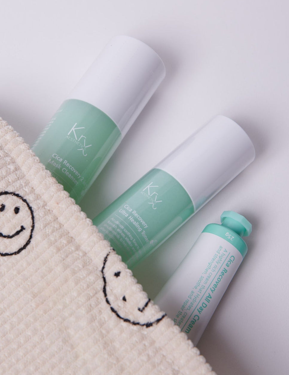 KrX Cica Recovery Bundle in a bag at Radiant Skin and Body